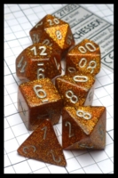 Dice : Dice - Dice Sets - Chessex Gold Glitter with Silver Glitter 27503 - Gen Con Aug 2016